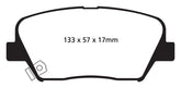 EBC 13+ Hyundai Santa Fe 2.0 Turbo Greenstuff Front Brake Pads