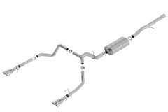 عادم Borla 19 Chevrolet Silverado/GMC Sierra 1500 6.2L SS Touring Catback - أطراف كروم مربعة
