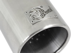 aFe MACH Force-XP 304 SS Sing Wall Pol Exh Tip Univ Exit مدخل 3 بوصة × مخرج 4 بوصة × طول 12 بوصة - مشبك