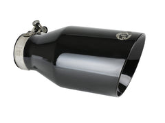 أنبوب عادم aFe MACH Force-Xp 409 SS بمشبك مقاس 2.5 بوصة مدخل / 4.5 بوصة مخرج / 9 بوصة طول - أسود