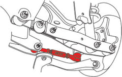 ذراع إصبع القدم الخلفي القابل للتعديل من SPC Performance 08-16 Subaru Impreza / 13-20 و2022+ BRZ/Toyota 86 - لكل منهما