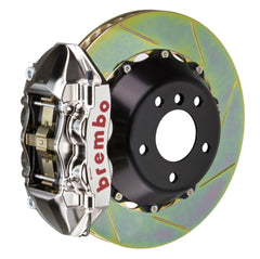فرامل Brembo 12-15 335i xDrive Exc MSport Rr GTR BBK 4Pis Billet 345x28 2pc Rtr Slot Type1-Nickel