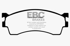 EBC 01-04 Mazda Protege 2.0 (Rear Drums) Redstuff Front Brake Pads