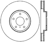 StopTech 06-18 Nissan Maxima SportStop Cryo Slotted & Drilled Front Right Rotor