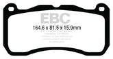 EBC 13-14 Ford Mustang GT500 Bluestuff Front Brake Pads