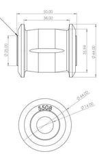 Superpro Toyota Land Cruiser 300 Series (N/A North America) Rear Panhard Rod Bushing Kit