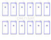 King Nissan TB42/TB45/TB48 L6 4.2L/4.5L/4.8L (Size STDX) Tri-Metal Perf Rod Bearing Set