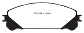 EBC 10+ Lexus RX350 3.5 (Japan) Greenstuff Front Brake Pads