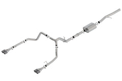 عادم Borla 19 Chevrolet Silverado/GMC Sierra 1500 6.2L SS ATAK Catback - أطراف من ألياف الكربون