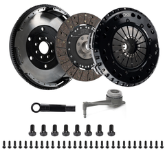 قابض DKM 2.0 VW/Audi A3 FSI 6 Bolt Motor MS Twin Disc Clutch مع دولاب الموازنة الفولاذي (عزم دوران 660 قدم/رطل)