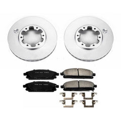 Power Stop 96-98 Nissan Pathfinder Front Z17 Evolution Geomet Coated Brake Kit