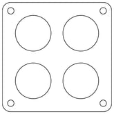 Cometic Holley Dominator 4-Hole .060in Fiber Carburetor Gasket - 2.00in Holes