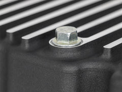 وعاء زيت محرك AFE Pro Series أسود مع زعانف آلية؛ محرك Ford Powerstroke V8-6.7L موديلات 11-16 (td)