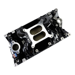 Edelbrock RPM Air-Gap Manifold for Small-Block Chevy Vortec - Black Plasma Finish