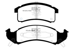 وسادات الفرامل الأمامية من Redstuff لسيارة Buick Le Sabre (FWD) 3.8 EBC 92-93