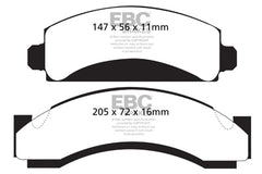 EBC 74-80 Chevrolet C30 (JB8) Greenstuff Front Brake Pads