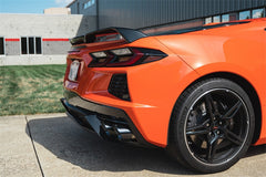 عادم خلفي 3 بوصة Xtreme Cat-Back لسيارة Corsa 2020 Corvette C8 مقاس 4.5 بوصة أسود رباعي الأطراف - يحذف صمام AFM الأصلي