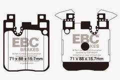 فرامل خلفية من Greenstuff من طراز EBC 14+ BMW 228 Coupe 2.0 Turbo Brembo