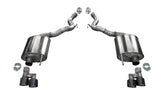 Corsa 2018-2023 Ford Mustang GT Convertible Sport Axle-Back Exhaust w/ Black PVD 4in Tips