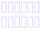King Dodge Cummins B-Series L6 (Size Standard) Connecting Rod Bearing Set