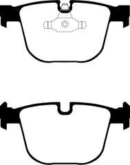 EBC 10-14 BMW X5 4.4 Twin Turbo (50) Greenstuff Rear Brake Pads