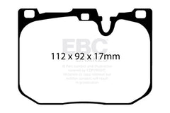 EBC 2017+ BMW M240 Coupe Bluestuff Front Brake Pads