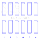 King BMW S54B32 3.2L Coated Performance Rod Bearing Set