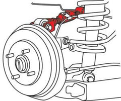 ذراع التحكم العلوي القابل للتعديل SPC Performance 01-05 Honda Civic/02-06 Acura RSX ذراع EX الخلفي XR