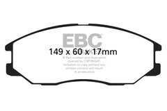 EBC 08-10 Kia Sorento 3.3 Greenstuff Front Brake Pads