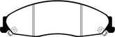 EBC 02-05 Cadillac CTS 2.6 Greenstuff Front Brake Pads