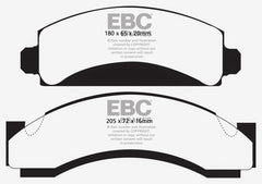 EBC 74-80 Chevrolet C30 (JB8) Greenstuff Front Brake Pads