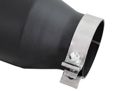 aFe Diesel Exhaust Tip Bolt On Black 4in Inlet x 6in Outlet x 12in