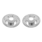 Power Stop 14-18 Mazda 3 Rear Evolution Drilled & Slotted Rotors - Pair