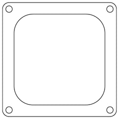 Cometic Holley 4500 Dominator .060in Fiber Carburetor Gasket - 4.775in x 4.775in - Open Plenum