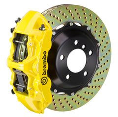 بريمبو 07-14 Edge/07-14 MKX Front GT BBK 6 Piston Cast 355x32 2pc Rotor Drilled- Yellow