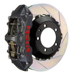 بريمبو 03-06 G35 سيدان/03-08 350Z Fr GTS BBK 6 Pist Cast 380x32 2pc Rotor Sloted Type1-Black HA