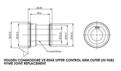 SuperPro 2008 Pontiac G8 Rear Upper Control Arm Outer Bushing Set