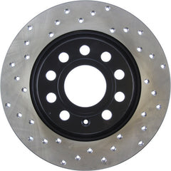 StopTech 10-11 & 13 Audi A3 Quattro / 10 VW GTI Mk VI Drilled Right CRYO-STOP Brake Rotor