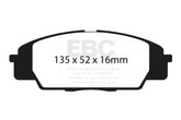 EBC 07-11 Acura CSX (Canada) 2.0 Type S Bluestuff Front Brake Pads