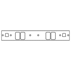 Cometic RaceSaver 305 Sprint V8 .060in Fiber Intake Mani Gskt Set-1.287in x 2.094in Rectangle Port