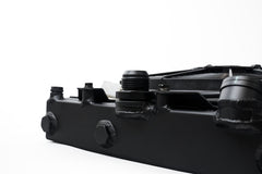 مشعاع نصفي عالمي CSF مع 16AN وتركيبات سهلة الارتداء/مروحة وغطاء SPAL مقاس 12 بوصة - لمسة نهائية باللون الأسود