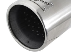 aFe MACH Force-XP 304 SS Sing Wall Pol Exh Tip Univ Exit مدخل 3 بوصة × مخرج 4 بوصة × طول 12 بوصة - مشبك