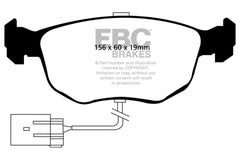 EBC 98-99 Ford Contour 2.5 SVT Greenstuff Front Brake Pads