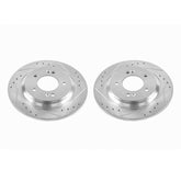 Power Stop 2017 Hyundai Azera Rear Evolution Drilled & Slotted Rotors - Pair