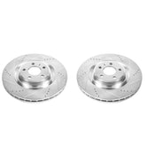 Power Stop 10-11 Audi S4 Front Evolution Drilled & Slotted Rotors - Pair