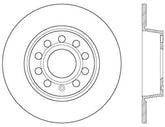StopTech 10-12 and 15-16 Audi A3/A3 Quattro Sportstop Cryo Slotted & Drilled Rear Right Rotor
