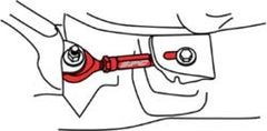 أدوات ضبط إصبع القدم الخلفية من سلسلة SPC Performance لسيارة Honda Civic 88-00/Acura Integra Pro Series 90-01