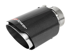 أنبوب عادم aFe MACH Force-Xp 409 SS بمشبك مقاس 2.5 بوصة مدخل / 4 بوصة مخرج / 7 بوصة طول - كربون