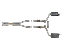 عادم aFe MACH Force-Xp 304 SS Catback لسيارة Dodge Challenger V8-5.7L موديلات 17-19