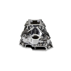 Edelbrock Chevy SB Victor Jr. 23 Degree Intake Manifold - Chrome Plasma Finish
